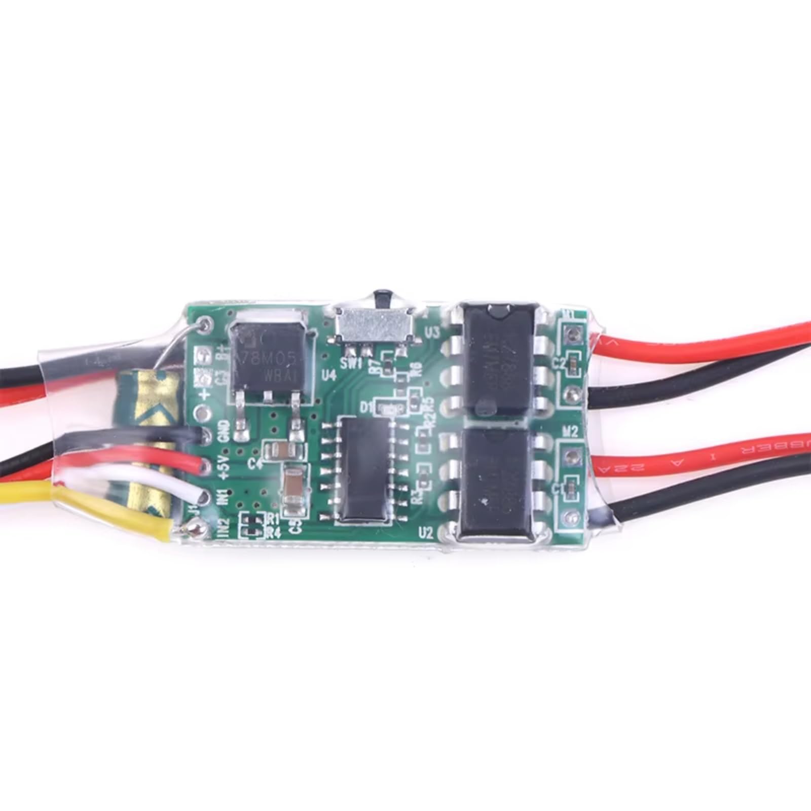 Per 1 Pz Dual Way Bidirezionale Brushed ESC 2s-3s Lipo 5a ESC Controllo Della Velocità Rc Modello Barca Serbatoio 130 180 Motore Brushed Ricambi Regolatore Velocità Rc