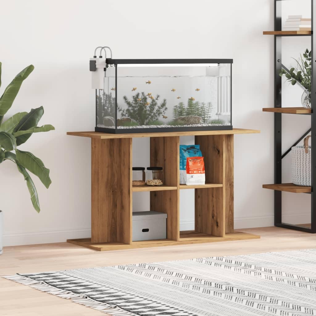 LAPOOH Aquarium Stand Artisan Oak 100x40x60 cm Engineered Wood,Aquarium Stand,Aquarium Floor Cabinet,Aquarium for Secure Stand-857275