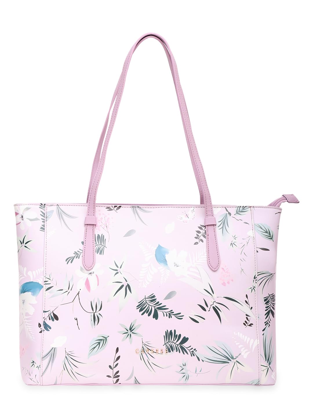 Caprese GEMMA FLORAL PRINTED PURPLE FAUX LEATHER LARGE TOTE HANDBAG (B0CYQCPFB7) Amazon Price History, Amazon Price Tracker
