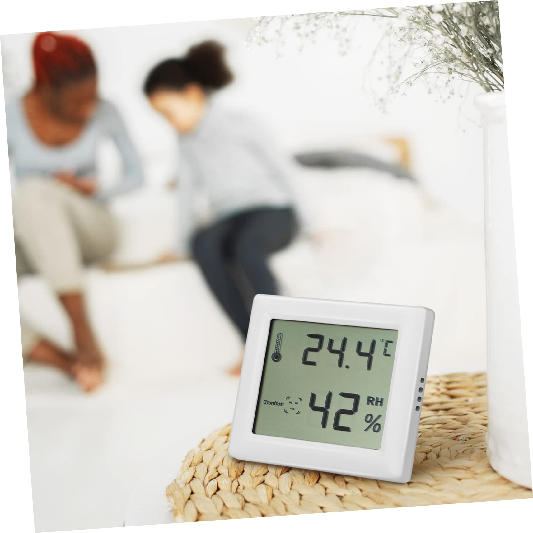 Yardwe Lot De 3 Hygromètres Numériques Pour Chambre À Coucher Grand Écran Pour Bébé Bureau Maison 2 Pièces X 3