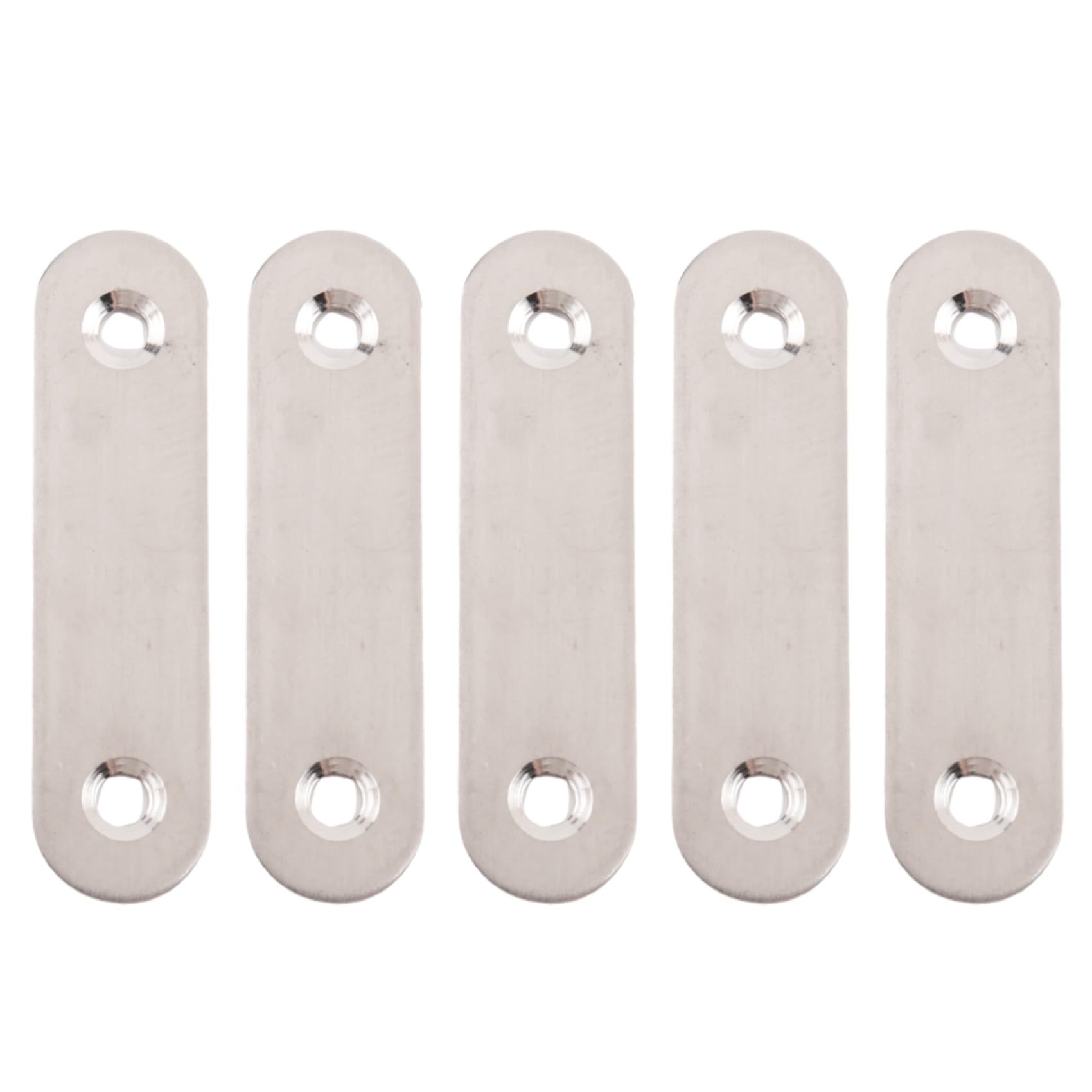 detee 60mm x 16mm Straight Repair Joining Mending Flat Plate Bracket 5pcs