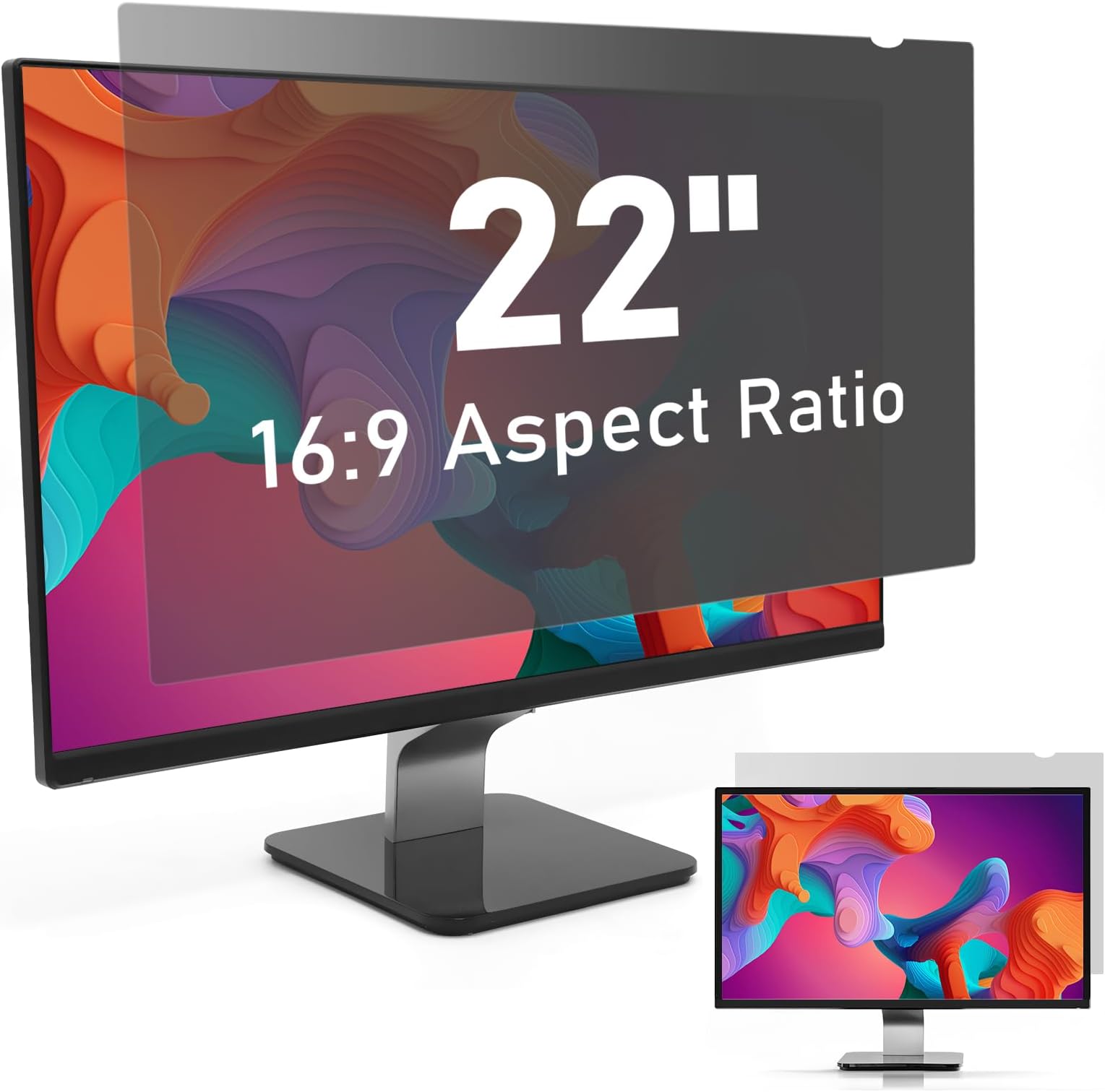22 inch Computer Privacy Screen Filter for 16:9 Widescreen Display ...