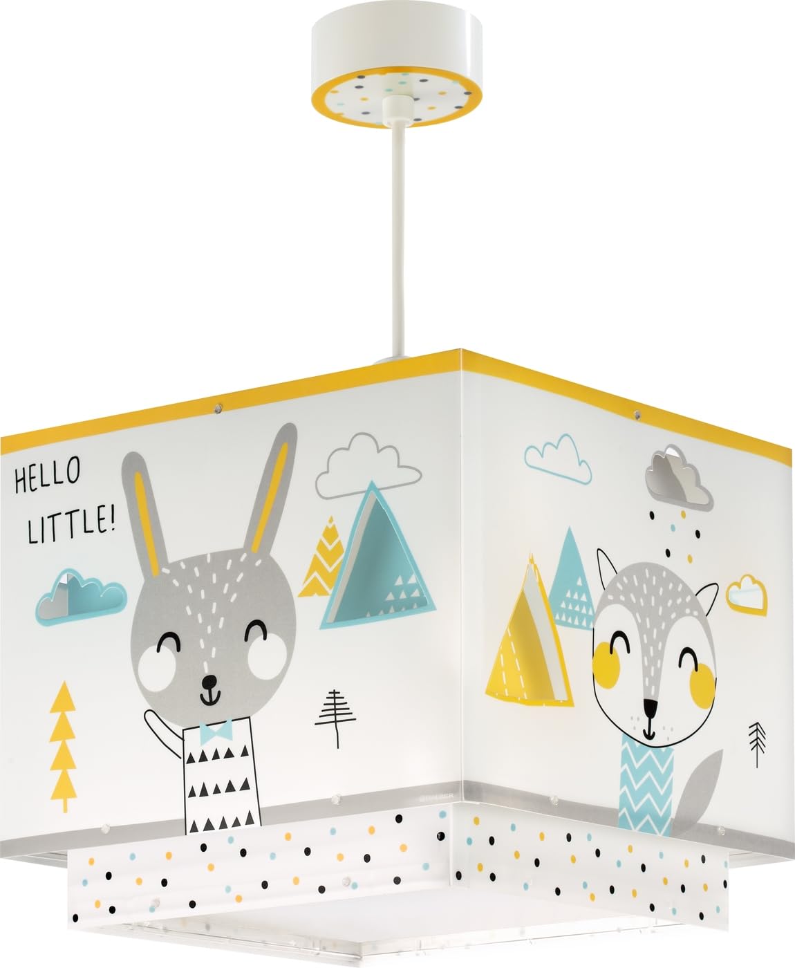 Dziecięca lampa wisząca Dalber Hello Little Dalber, wielokolorowa