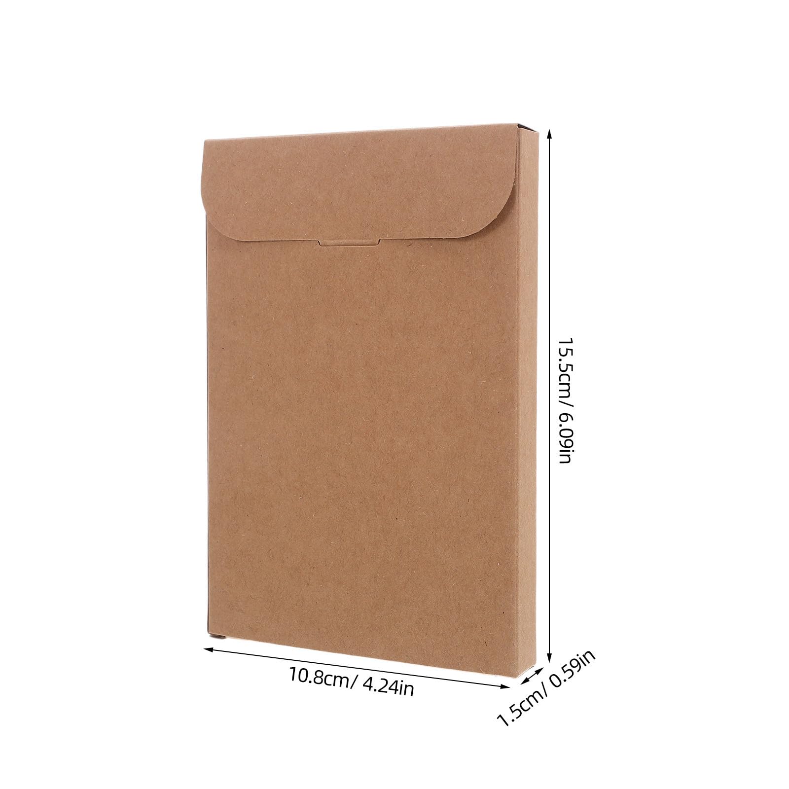 Scatola di Carta Kraft 50 Pezzi per Cartoline e Buste Vuote Design Semplice e Raffinato per Progetti Fai da Te e Uso Ufficio