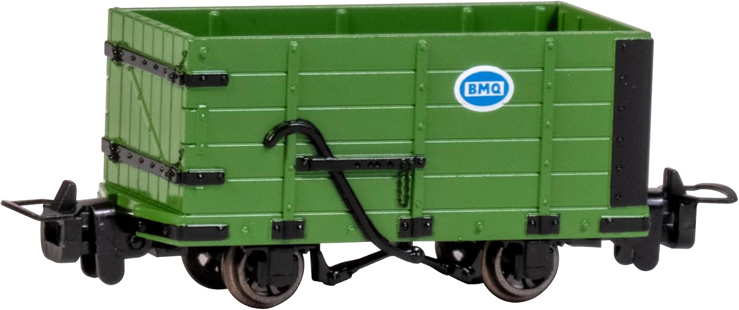 Bachmann Trains Thomas & Friends Narrow Gauge High-Side Wagon Green N Scale | Rolling Stock, HO Models that run on N scale track, Metal Wheels with International Hook and Loop Couplers, 77306