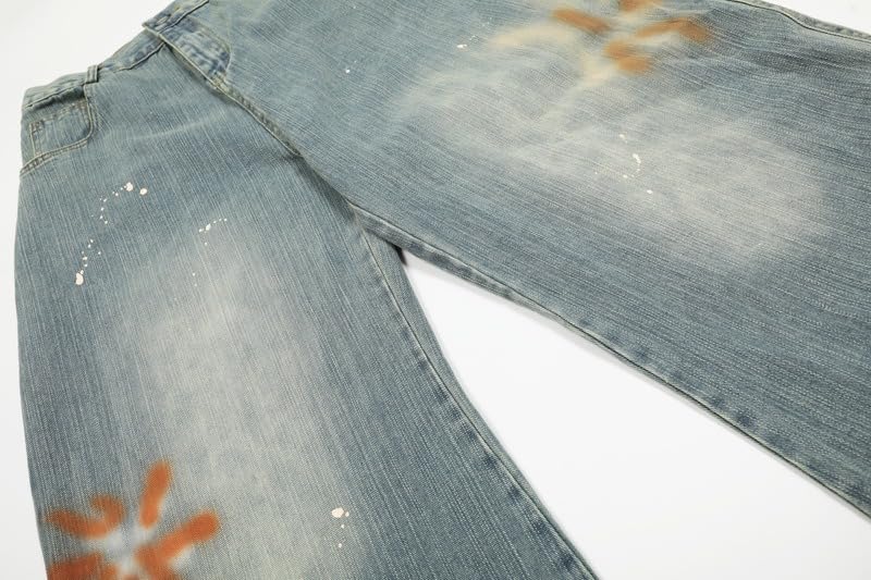 Men's Jeans American Retro Loose Commute Casual Daily Pants 5