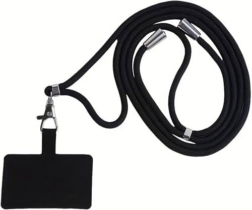 NKD For Phone Lanyard Neck Holder Mobile Phone Straps Universal Cell Phone Lanyard with Adjustable Strap (Black)