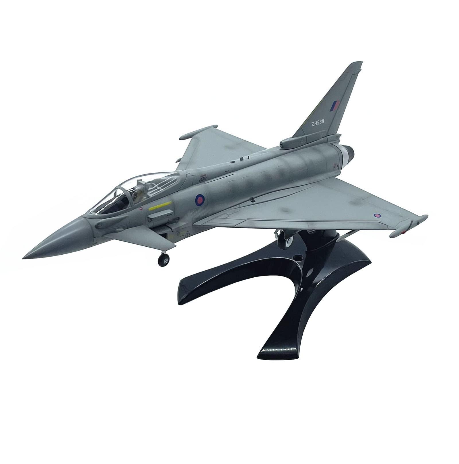 Kit Modello Militare, Modello di Caccia Militare in plastica pressofusa, Modello di Caccia Eurofighter Typhoon EF2000 in Scala 1/72, Giocattoli e Decorazioni per Adulti, 9,2 x 6,1