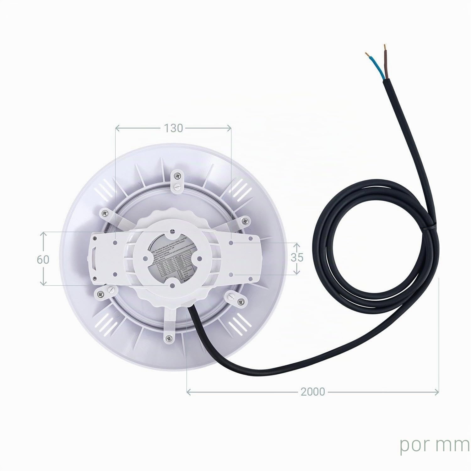LEDKIA Foco Piscina Superficie LED Sumergible 12V AC/DC IP68 20W XtraPool 6