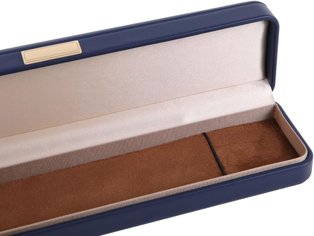 iSuperb Leather Necklace Long Chain Gift Box, Bracelet Necklace Storage Box Velvet Interior Gift Case, Jewellry Display Box for Wedding, Engagement, Proposal, Birthday and Anniversary