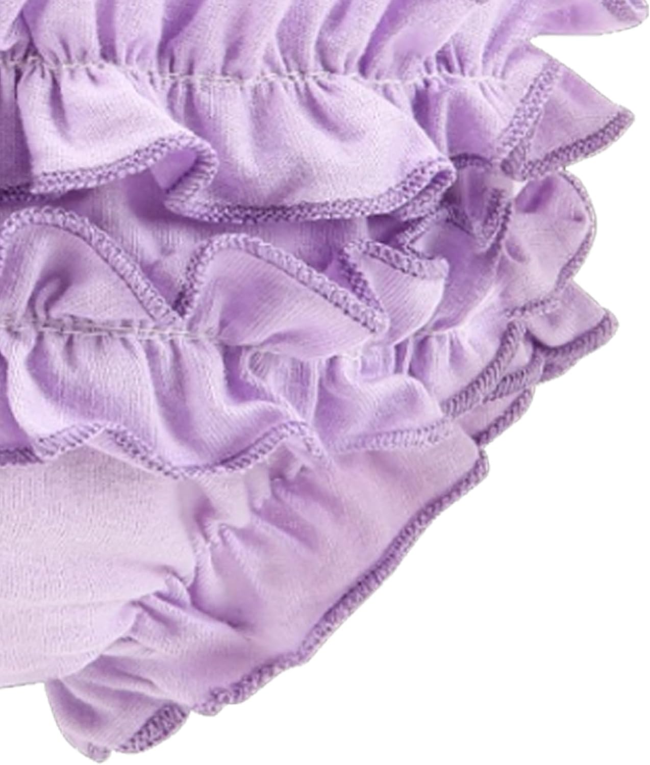 Cotton Bloomers Infant Undies Baby Ruffle Diaper Cover 4-Pack image 5