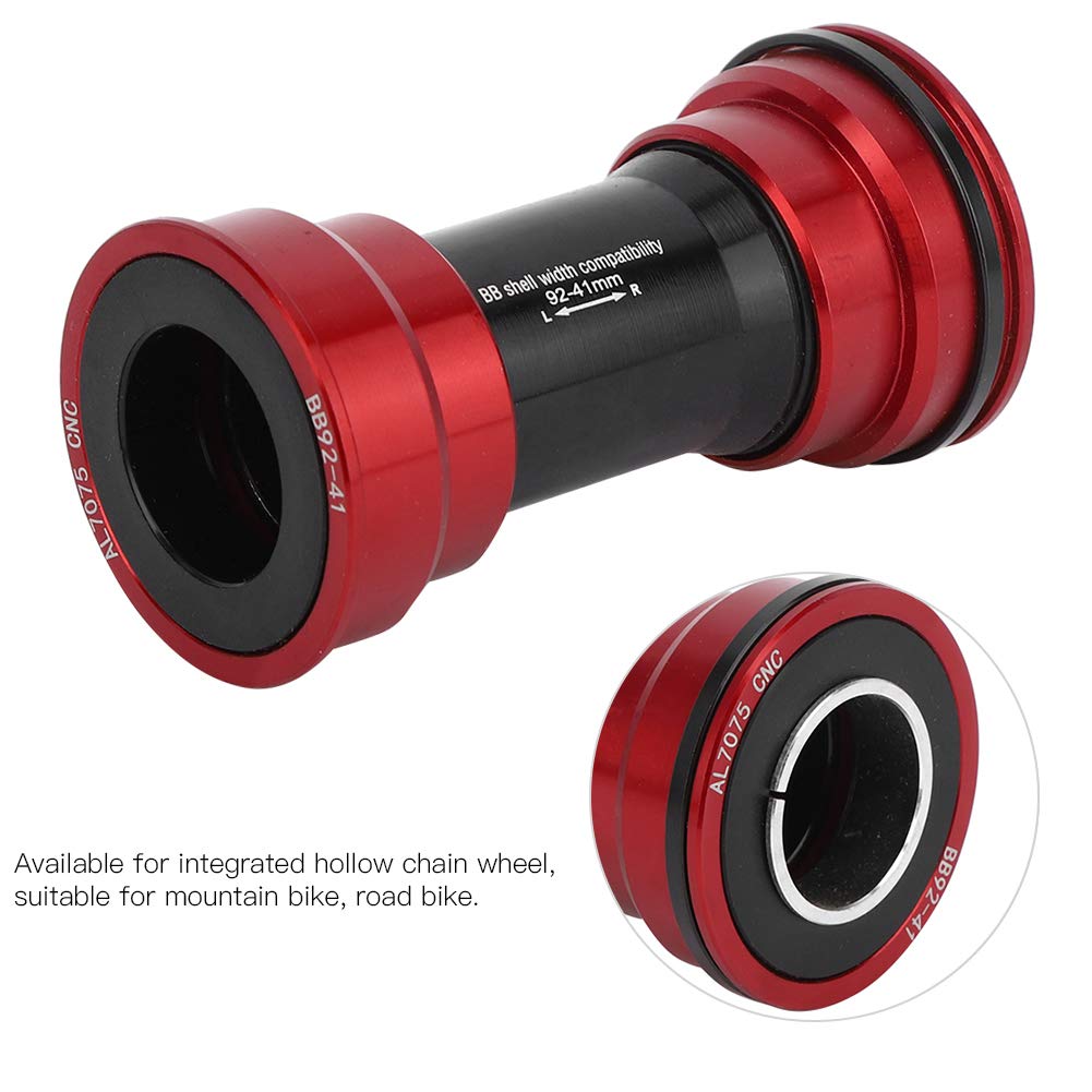 RiToEasysports BB91 BB92 Suport Rowerowy, łożysko Ceramiczne z Aluminium CNC 6061, Zintegrowane Koło z Pustym łańcuchem, z uszczelką silikonową i technologią (Ceramiczny wspornik dolny, wciskany,