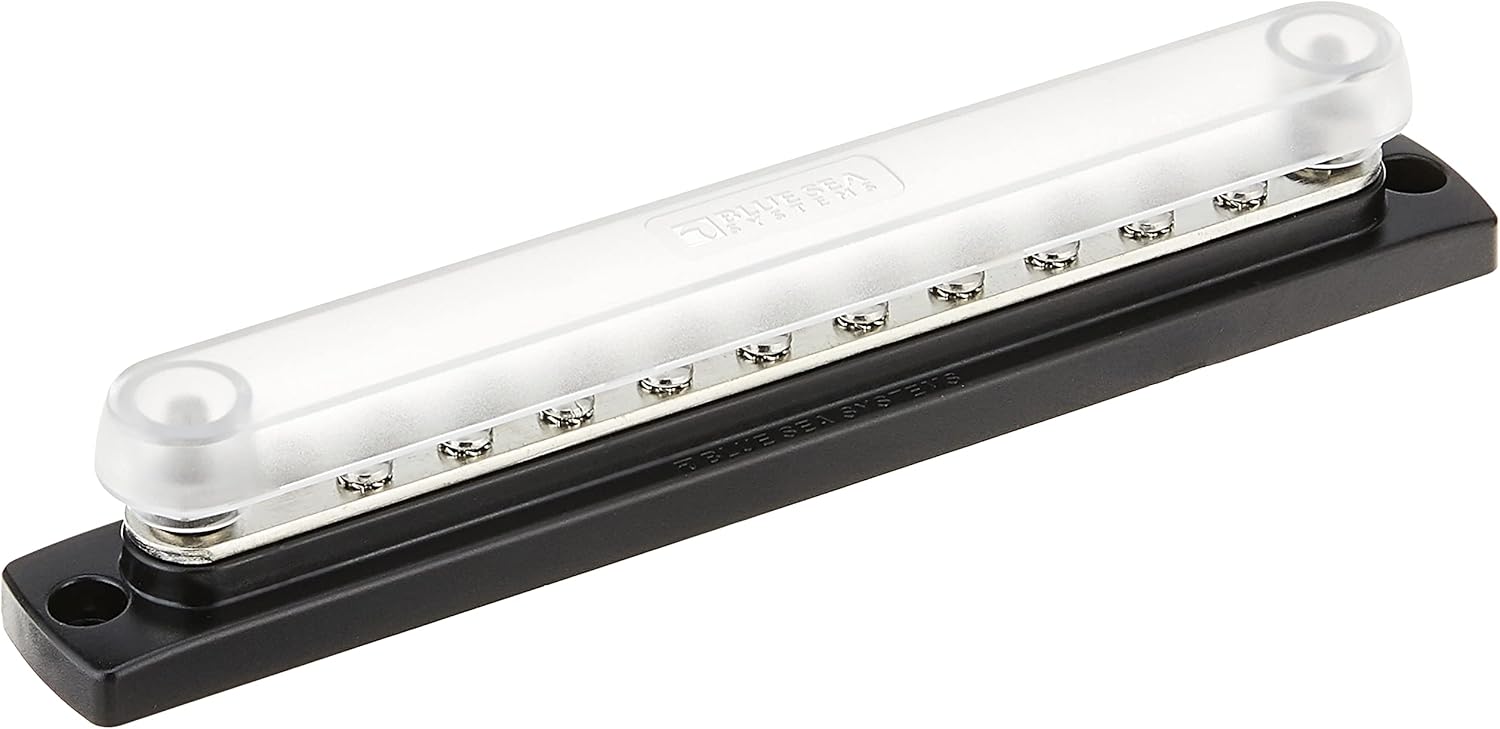 Blue Sea Systems 2312 BUSBAR 150 AMP 20X8-32 W/COVR