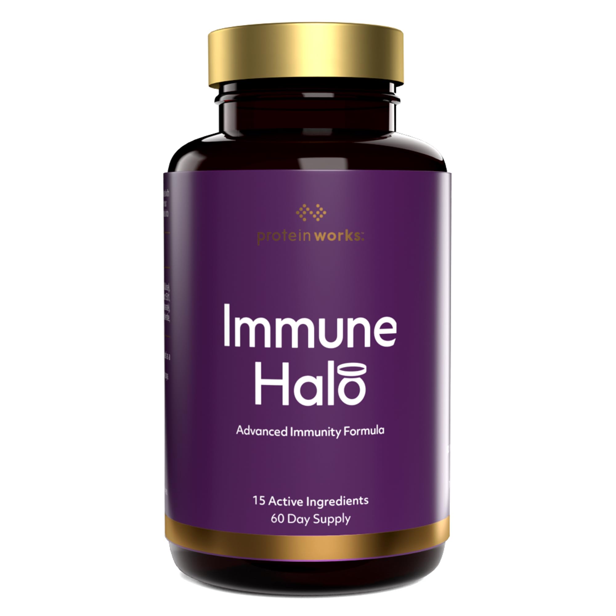 Protein Works | Immune Halo, Fight Fatigue & Colds, 60 Capsules