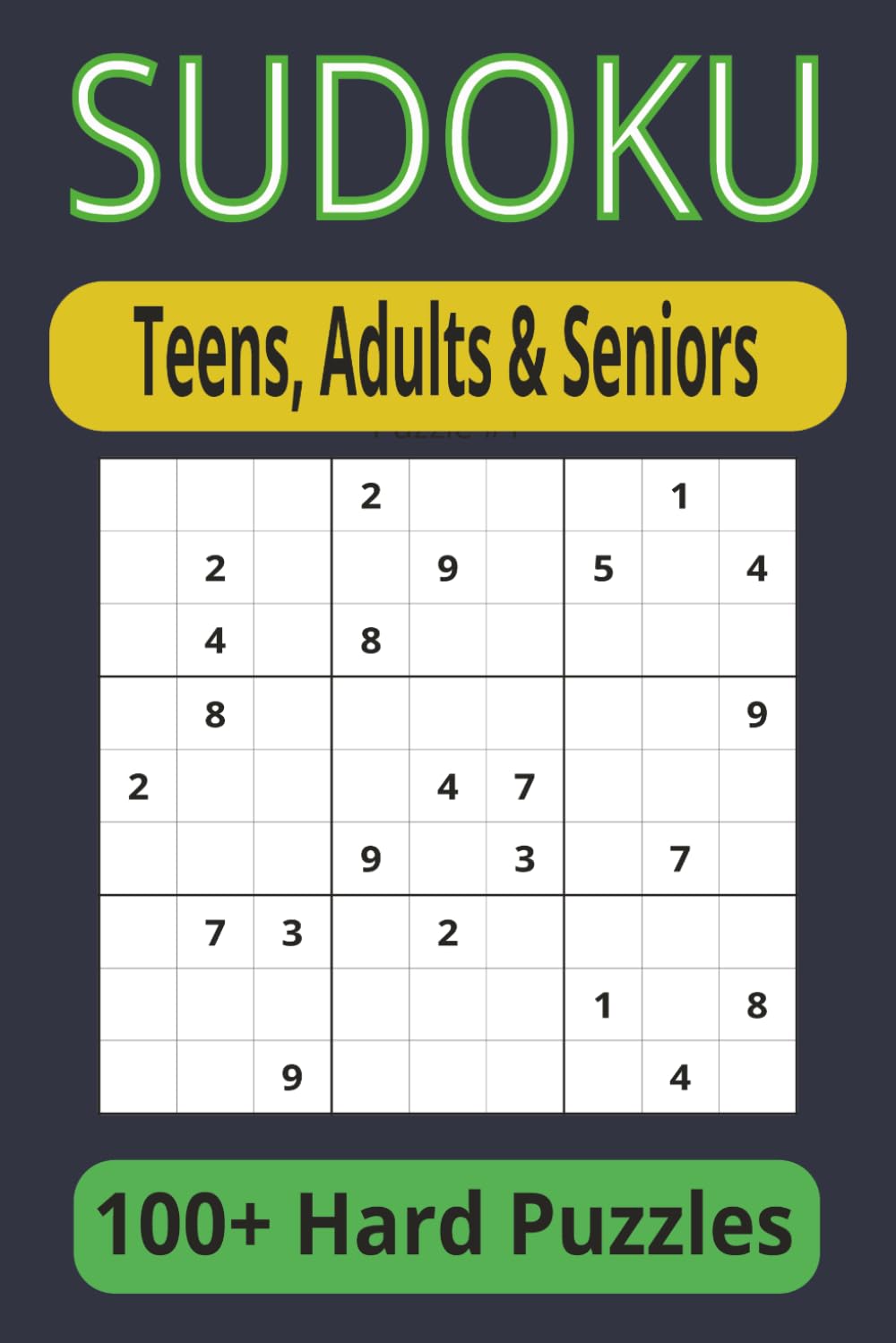 Sudoku Puzzles: 100+ Hard Sudoku Puzzles | 110 pages with 6X9 Inches Easy to Read Print| Ideal for teens, adults and seniors for vacation, holidays while travelling, relaxing and waiting
