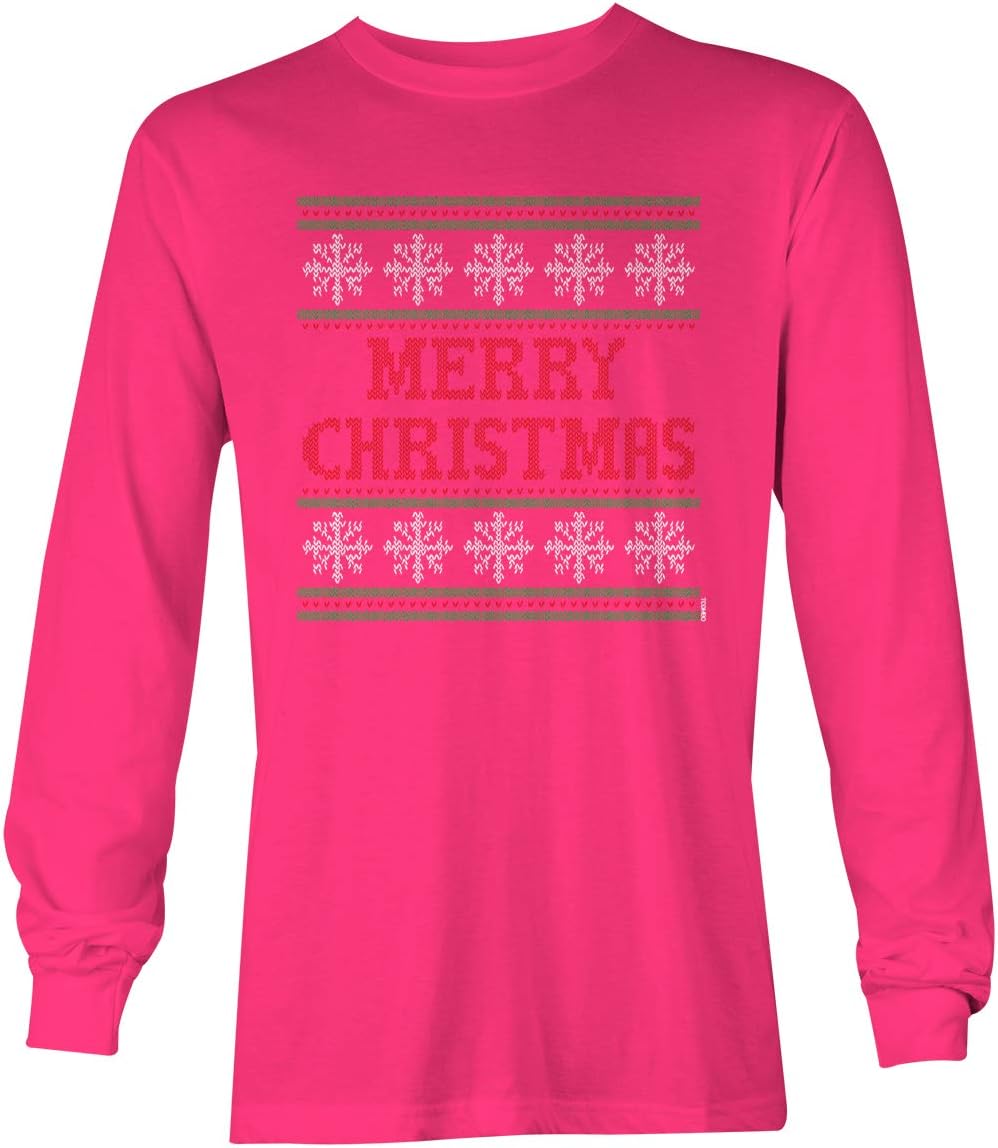Tcombo Merry Christmas - Xmas Pattern Ugly Unisex Long Sleeve Shirt