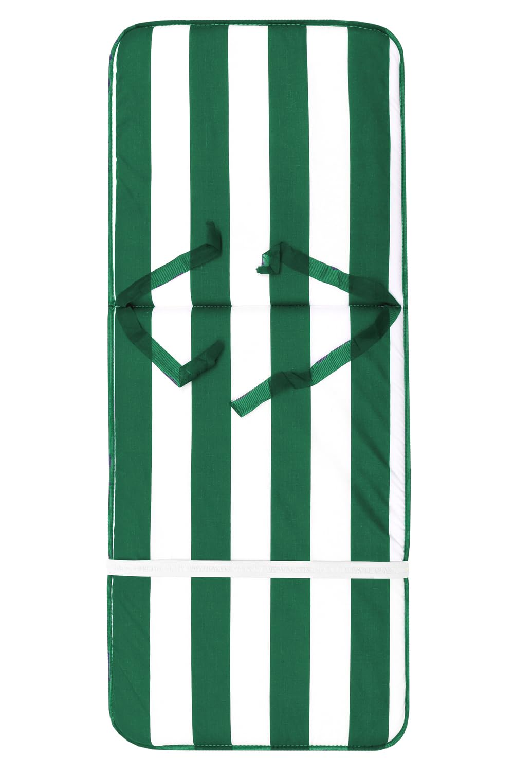 Cuscino copri sedia UNIVERSALE morbido seduta poltrona sdraio tessuto cotone per piscina mare giardino mod.IBIZA FASCIATO VERDE