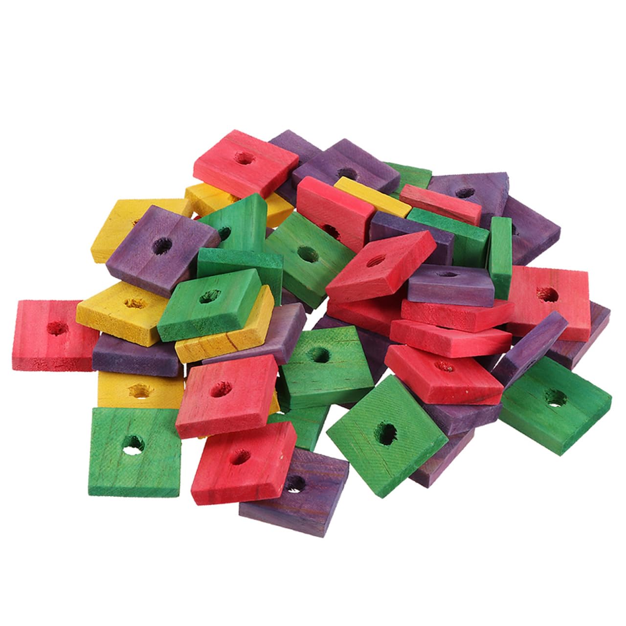 iplusmile Jouets À Mâcher en Bois pour Perroquets 50 Pièces