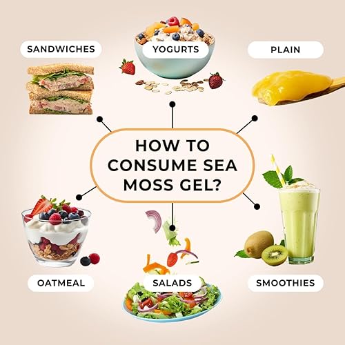 Miniatura 5 de TrueSeaMoss Wildcrafted - Gel de musgo marino irlandés  Nutritiva masa marina cruda rica en minerales, proteínas y vitaminas  Musgo marino