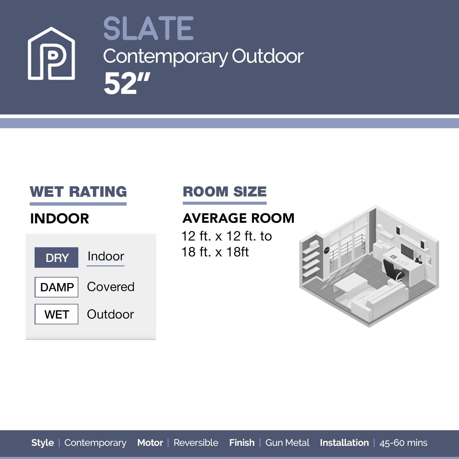 Gеt Dіѕсоunt 70% Prісе Prominence Home 51018 Statham Modern Farmhouse Ceiling Fan, 52, Espresso