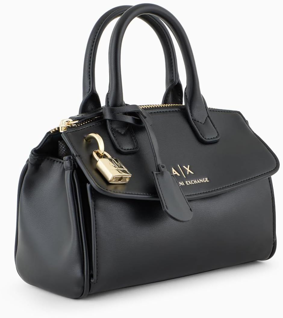 Armani Exchange Women's Jane Tote Small, Black, One Size - Image 5