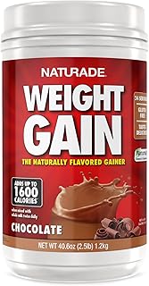 Naturade - All Natural Weight Gain Drink Mix - Gluten Free, Delicious Taste, 1600 Calories per Servings - Mass Gainer w/Ca...