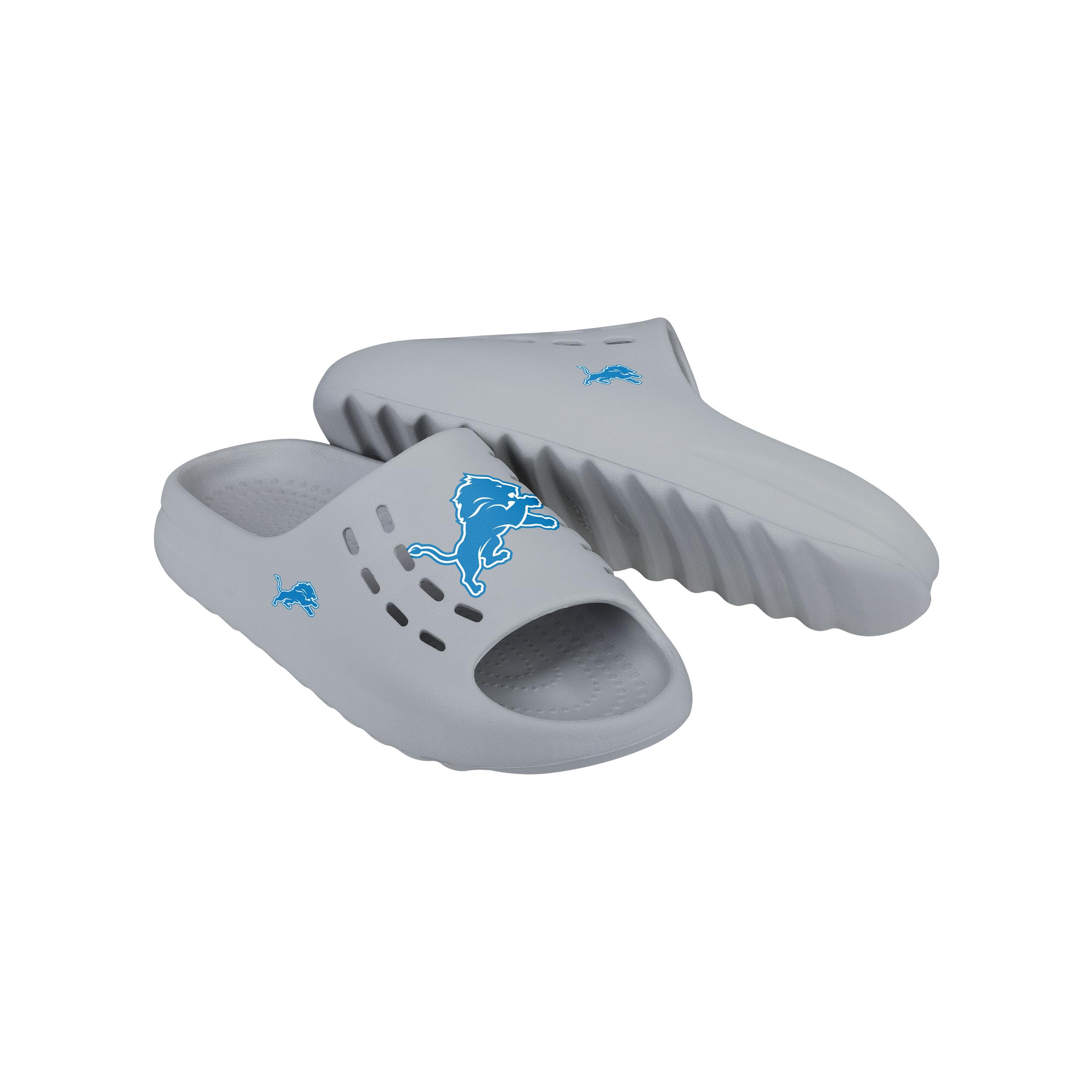 FOCO Men's NFL Team Big Logo Molded Chunky Slide Sandals