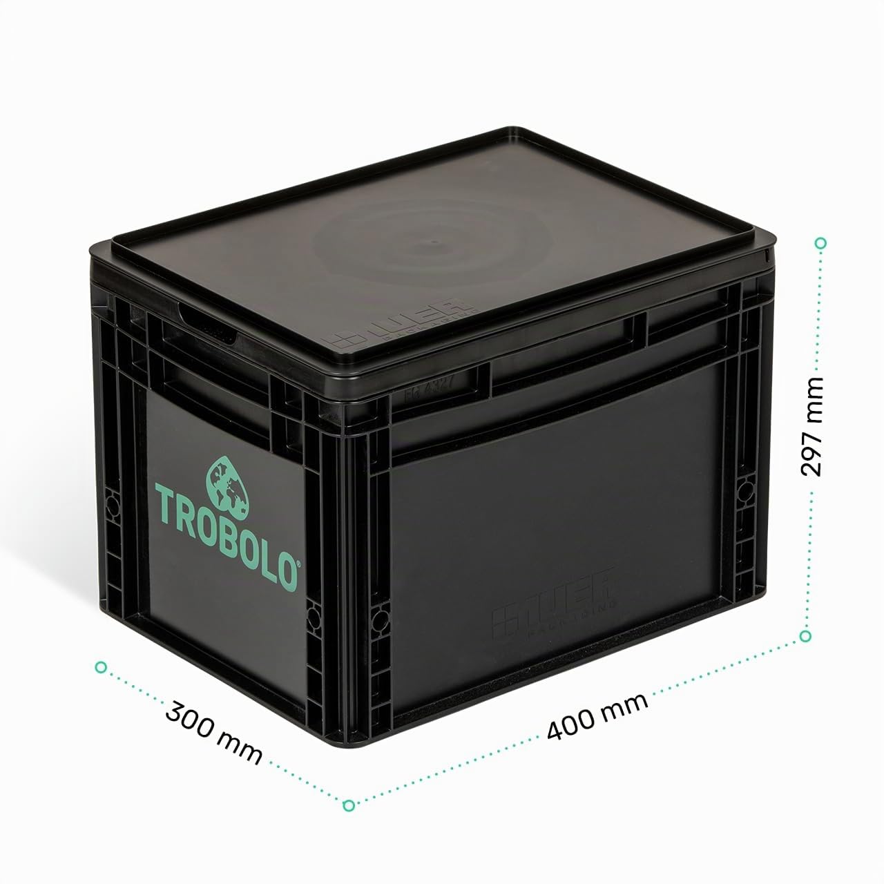 TROBOLO BilaBox (1. Generation) – Campingtoilette im Eurobox-Format [29x40x30] – Mobile Trockentrenntoilette für unterwegs – Ohne Gerüche, Wasser & Chemie