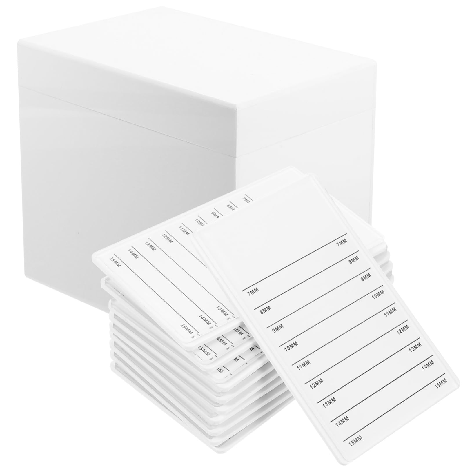 Caja de Almacenamiento de Pestañas de Expositor para Pestañas Postizas Organizador de Cosméticos para Salón de Belleza