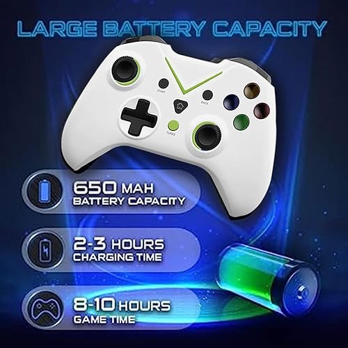 Miniatura 6 de DR Desings USB Wireless Controller for XBOX ONE SSeries SX Console Controller for PC Android Joystick Video Game Controllers (BLANCO)