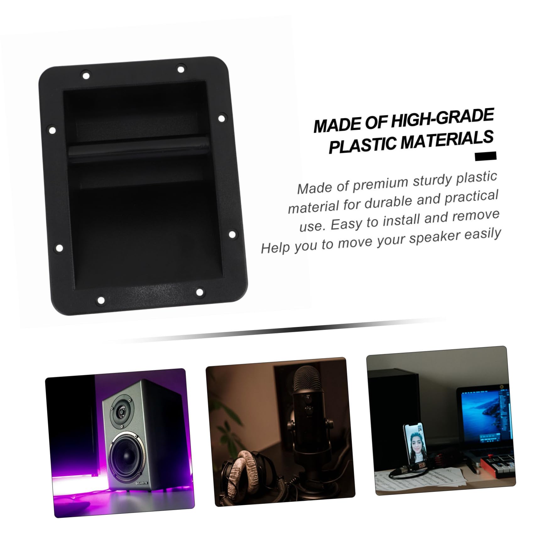 Speaker Handles 2pcs Recessed Speaker Box Handle Plastic Audio Accessories for Stage Equipment