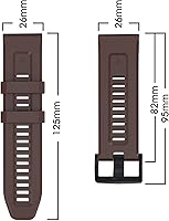 Vista 7 de Correa de reloj de silicona compatible con Fenix 5X, Fenix 6X, Fenix 7X, cierre de metal especial de liberación rápida de 1.024 in, correa deportiva