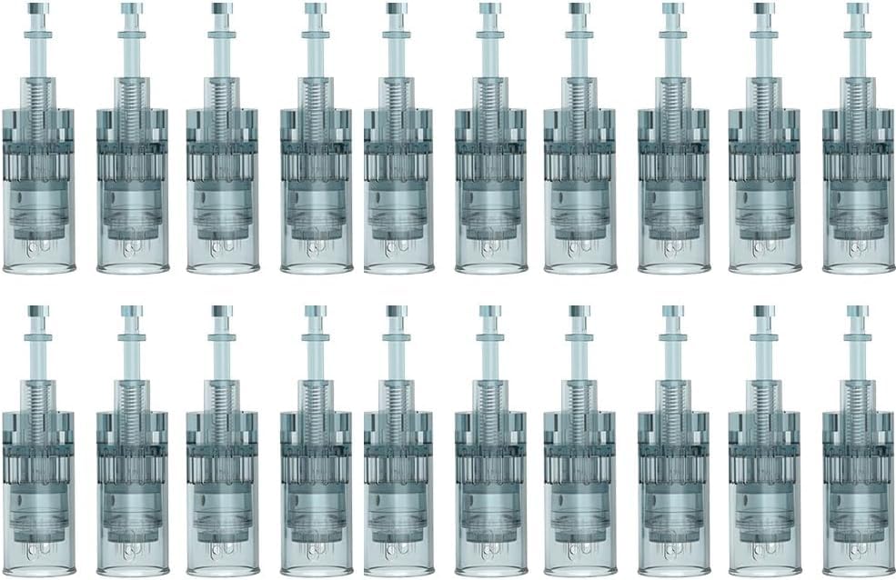 20 PCS 16 Pin Microneedling Pen Cartridges for Derma Roller Pen M8 M7S Easy-to-Use for Home Use (16 Pin 20PCS)