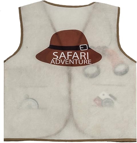 Miniatura 4 de Tigerdoe Cascos Pith  8 chalecos de safari y 8 sombreros para niños  Suministros de fiesta de selva  Recuerdos de fiesta de safari  Disfraces para