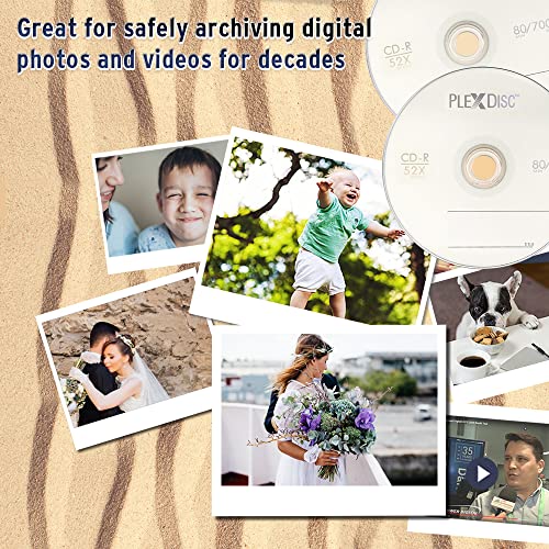 Plexdisc Cd-R 700Mb 52X Logo Top Recordable Media - 50Pk Cake Box (Ffp) 631-814-Bx, 50 Discs #TOP4
