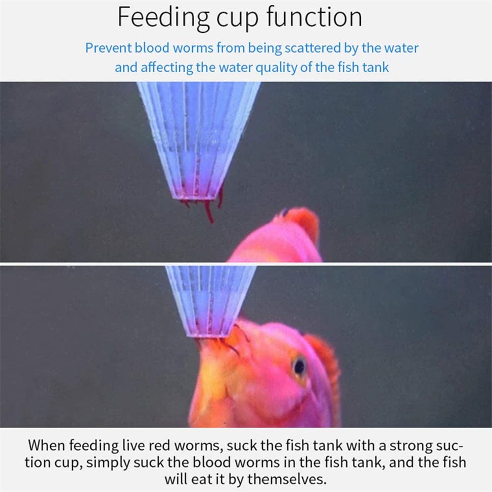 Aquarium Fütterungsring - Futtersieb Mit Saugnapf Für Lebendige & Gefrorene Nahrung