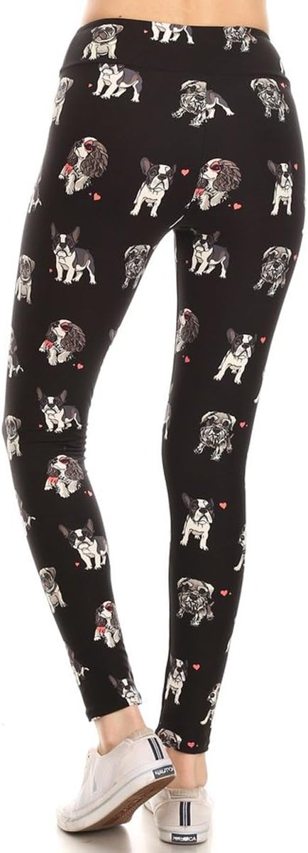 Leggings Depot High Waisted Checkered & Animal Print Leggings for Women - Regular, Plus, 1X3X, 3X5X - Image 3
