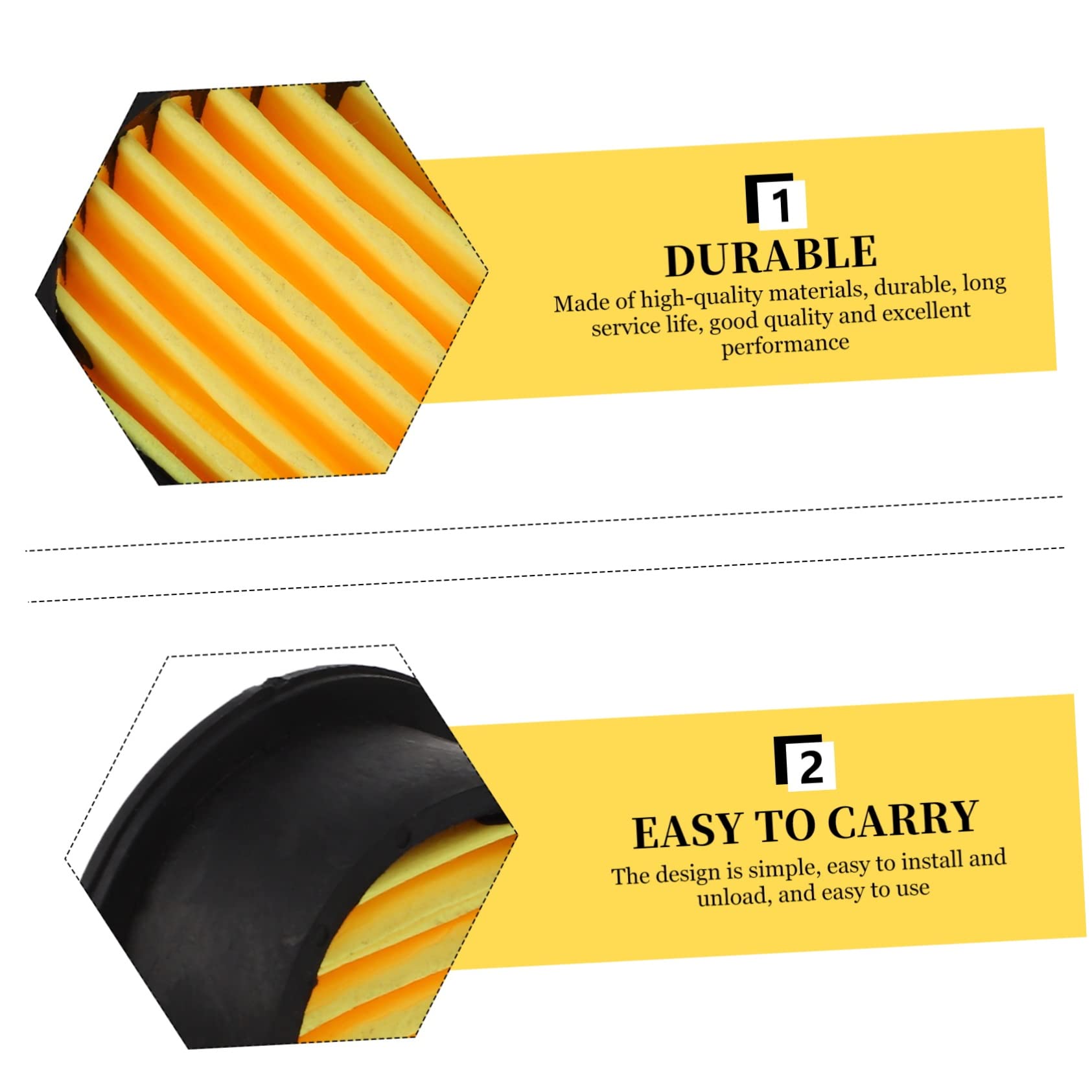Lurrose 5 Set Filtri Ricambio Per Compressore Silenziatore Per Riduzione Del Rumore Accessori Impermeabili E Facili Da Installare Per Compressori Aria 10 Pezzi*5