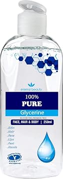 100% Pure Glycerine 250ml   Natural Moisturizer for Face & Body   Hydrating, Vegan & Cruelty-Free Skin Softener for Dry Skin, Hair & Beauty Care By Eternal Beauty