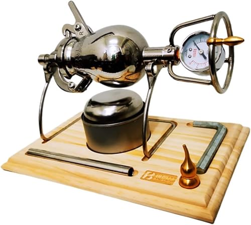 Máquina china de palomitas de maíz vintage de 7.8 fl oz, máquina de palomitas de maíz de acero inoxidable, olla a presión de palomitas de maíz para