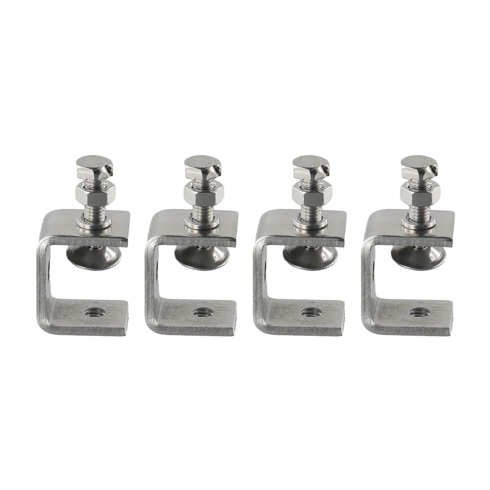 Abrazadera en C, Abrazaderas C de acero inoxidable, 4 Uds., 16-25mm, for montaje en U, escritorio, balancín, carpintería, bricolaje(4pcs)