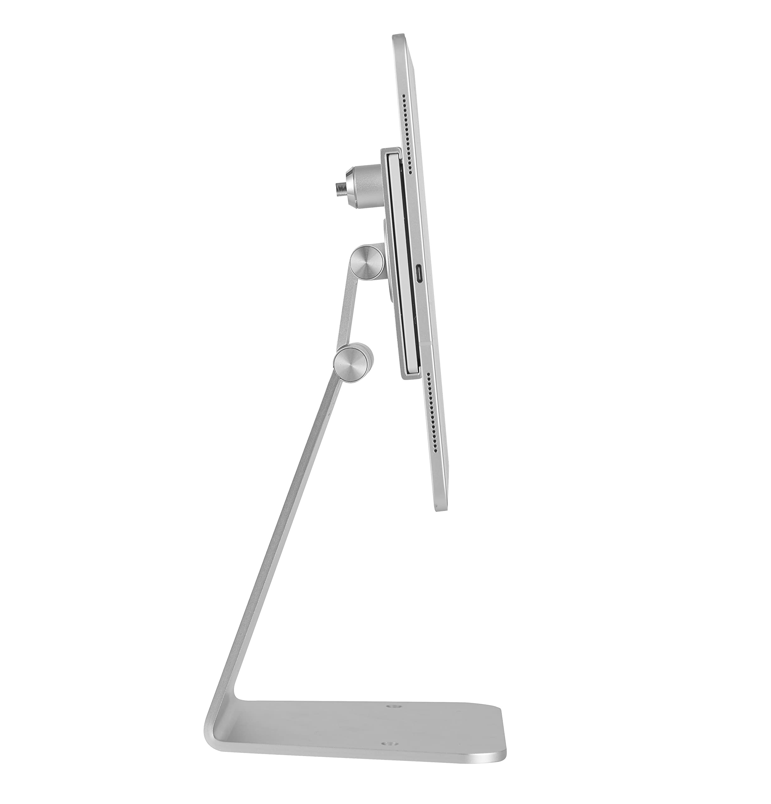 supporto commerciale riutilizzabile antifurto per tablet - avvitato e riutilizzabile con supporto adesivo, chiudibile con chiave, adatto per iPad e altri tablet