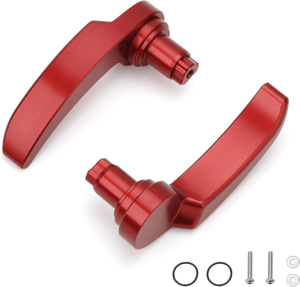 Saddlebag Latch Kit for Harley Touring 2014-2024 Lid Lifters Red | Street Glide Road King Road Glide, Electra Glide Ultra Limited, Stainless Steel Lid Lifters, Saddle Bag Lid Support