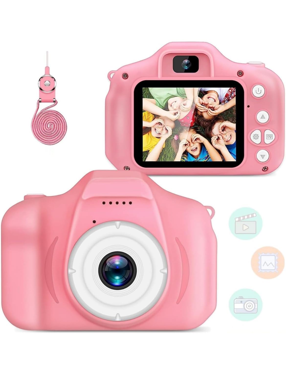 KIDZHUT Kids Camera Toy | 13MP 1080P HD Digital Video Camera | Selfie Camera for Girls and Boys | Christmas and Birthday Gifts for Ages 4-15 (Multicolor) (B0DHD5RVN1) Amazon Price History, Amazon Price Tracker