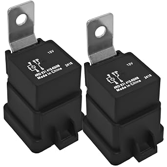 4RD 931 410-05/08 Relay Switches Pack of 2 - 12VDC 40A 5-Pin Functional Relay for Automotive Electrical Systems