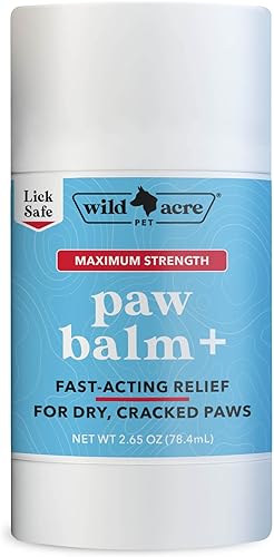 Wild Acre Bálsamo de patas de máxima resistencia para perros, protector de patas para todo tipo de clima, para nieve, arena, pavimento, productos