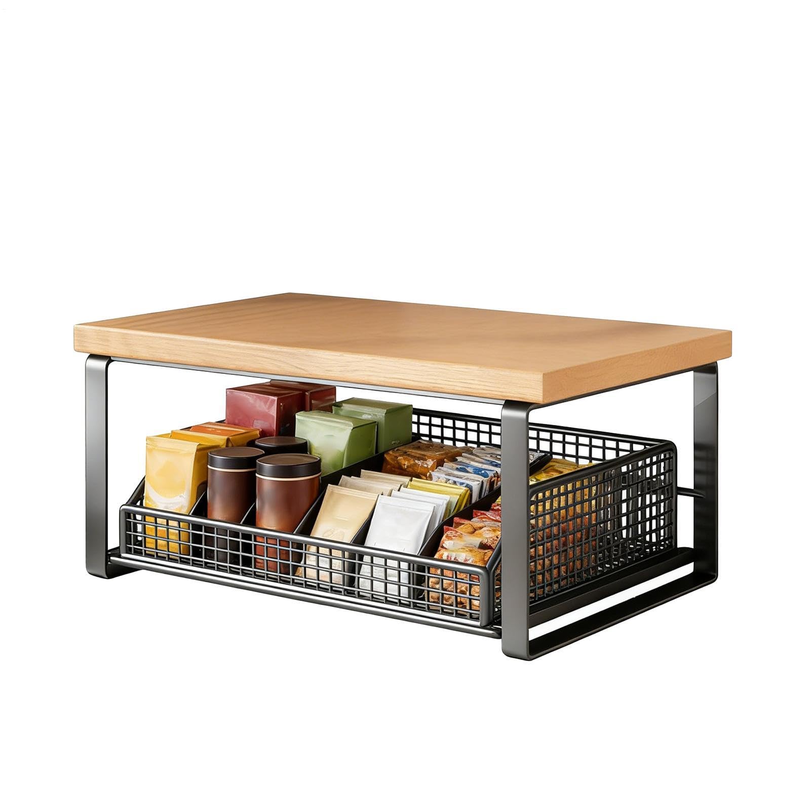 Organizzatore per bar e caffè, multiuso, porta bustine da tè, per bancone, casa, dormitorio, soggiorno, sala meditazione, appartamento, bar, donne, uomini, adolescenti