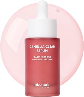 Meebak Camellia Clear Serum: Gentle AHA PHA Exfoliator with Niacinamide for Even Tone, Pores & Radiance - Korean Skincare