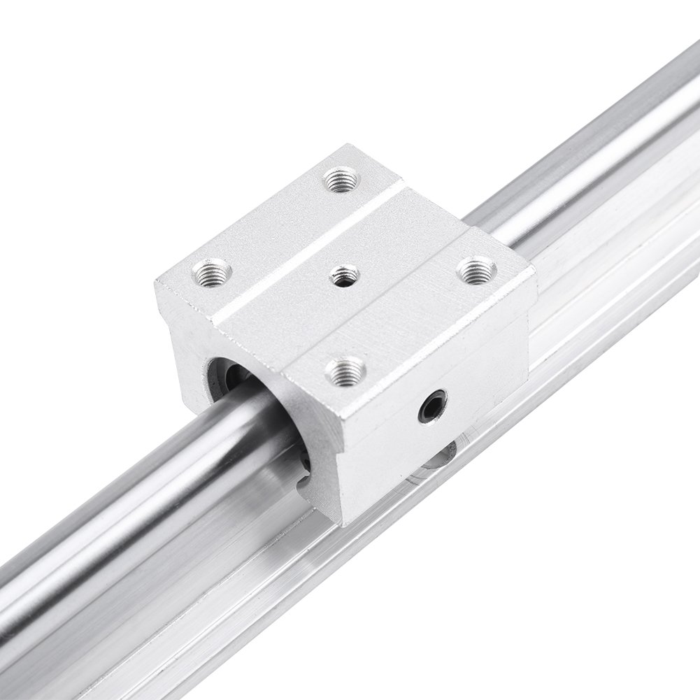 2 szt. SBR12-500 mm 12 mm wałek prowadnicy liniowej łożyska szyny z 4 szt. blokami SBR12UU