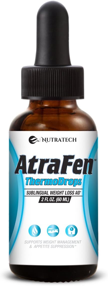 Nutratech Atrafen Thermodrops – Powerful Liquid Diet and Weight Management Aid. Dietary Supplement Diet Drops. 2 Fl. Oz.